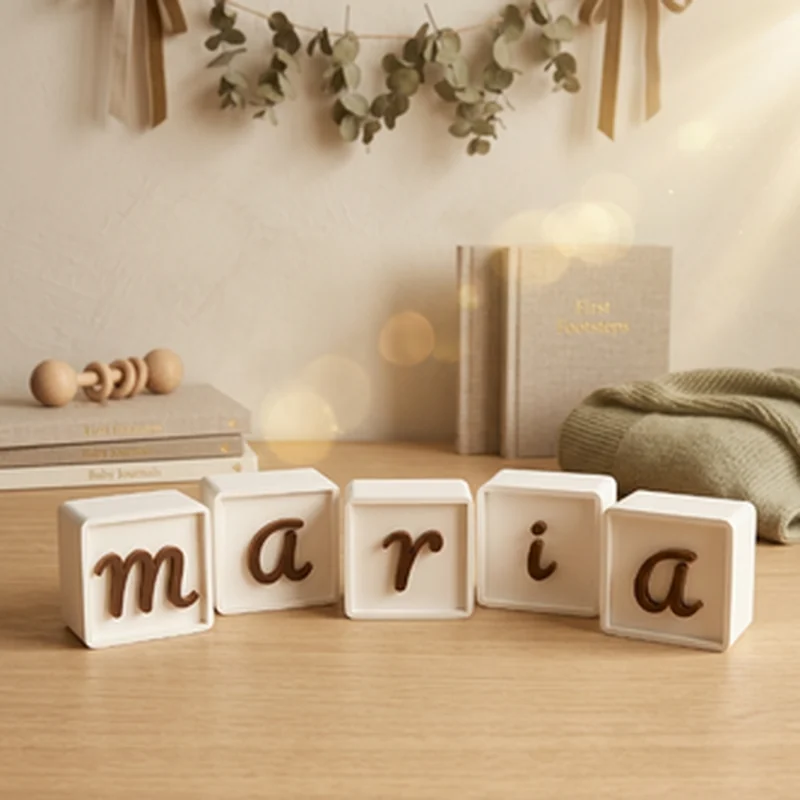 Cubos com Letras do Nome